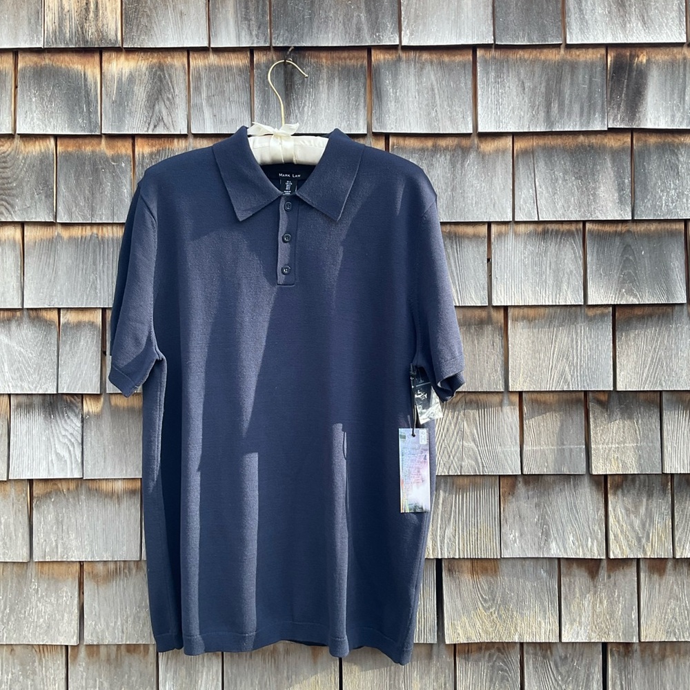 Mark Law Elegant Navy Polo Shirt for Men